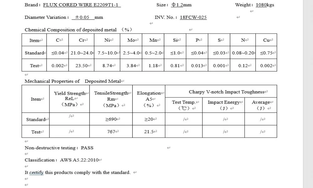 Customizable Gas Shielded Flux Cored Welding Wire Nb Manganese Titanium Tungsten Carbide Welding Wire Welding Wire