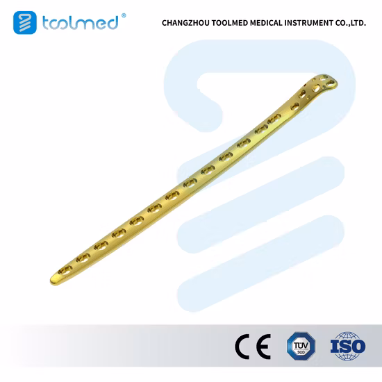 Placa óssea de compressão de bloqueio umeral proximal padrão, sistema LCP de pequenos fragmentos, titânio, implante cirúrgico ortopédico para cirurgia de trauma, produtos médicos